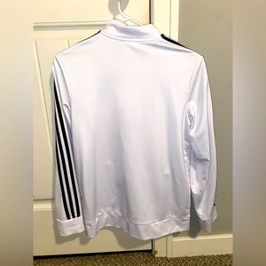 White w/ 3 Black stripes Zip up